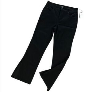 OAT New York high rise slit boot jeans size 31 in black